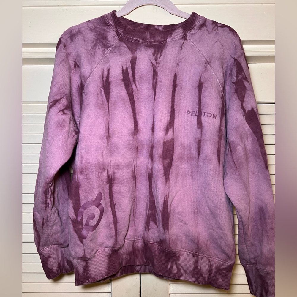 Spiritual Gangster Peloton Tie Dye Terry Sweatshirt, size medium Athleisure - Picture 9 of 11